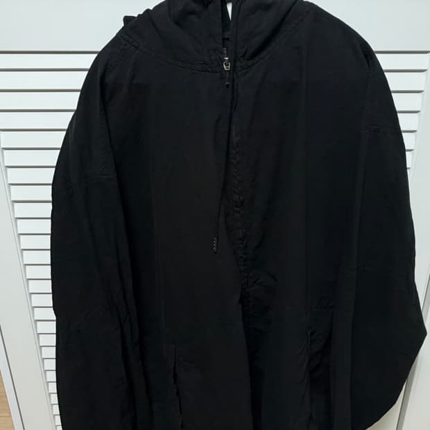 4) 폴리테루 집 후디 파카 유즈드 블랙