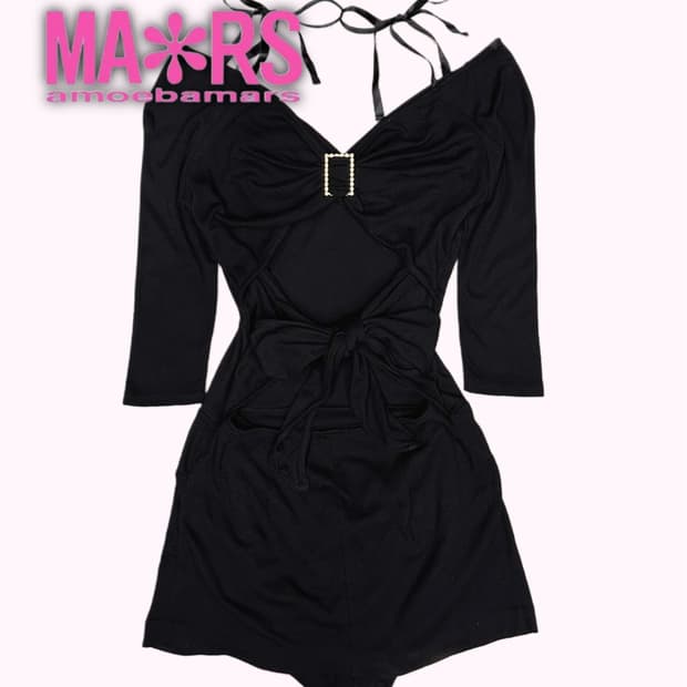 SUGAR GLOSS cubic buckle gal mini dress