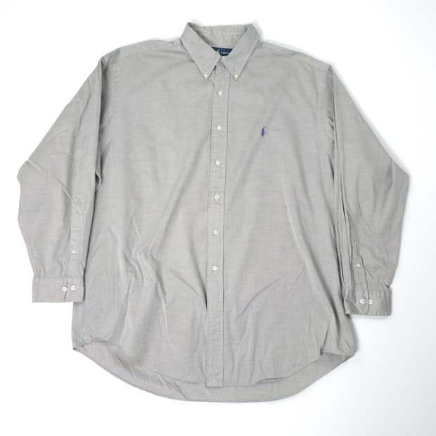 폴로 랄프로렌 야머스핏 코튼 셔츠 그레이 (34/35)
