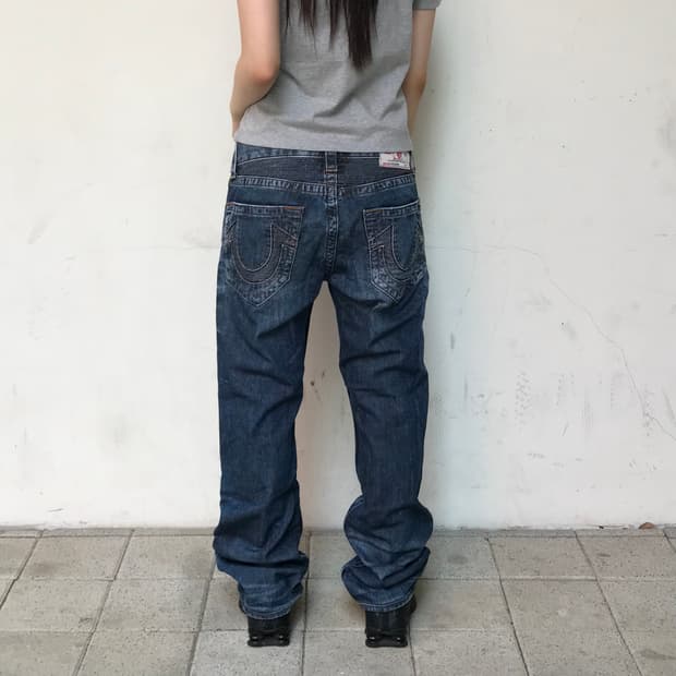 트루릴리전 스트레이트핏 데님 31