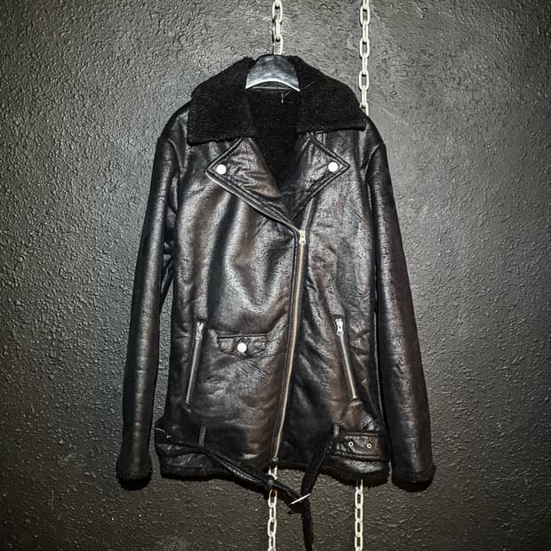 SLY – Faux Shearling Biker Jacket