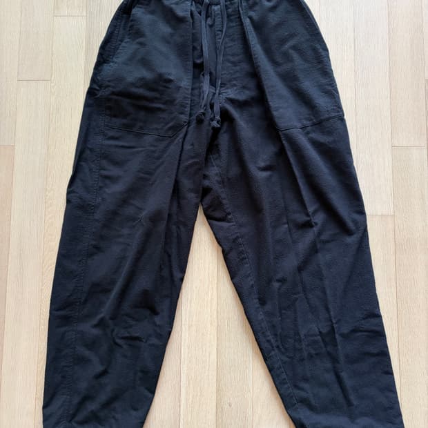 코모리 25AW 코튼넬 테이퍼드 팬츠