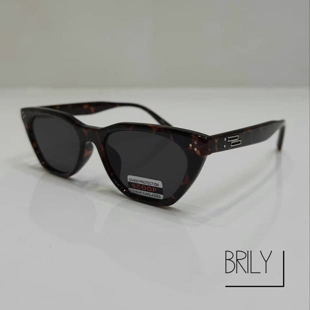 [Unisex] NOP 캣아이 클리어 투명 뿔테 선글라스