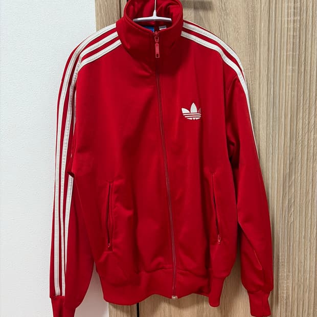 아디다스 구 파이어버드 빨흰 레드 트랙탑 져지