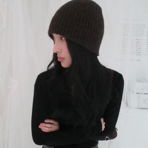 타임라인서울 코지니트 비니