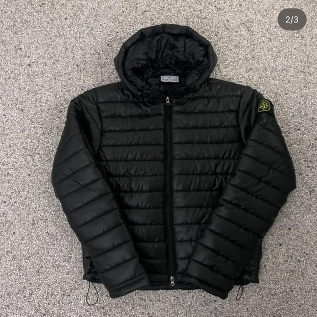 스톤아일랜드 블랙 경량패딩