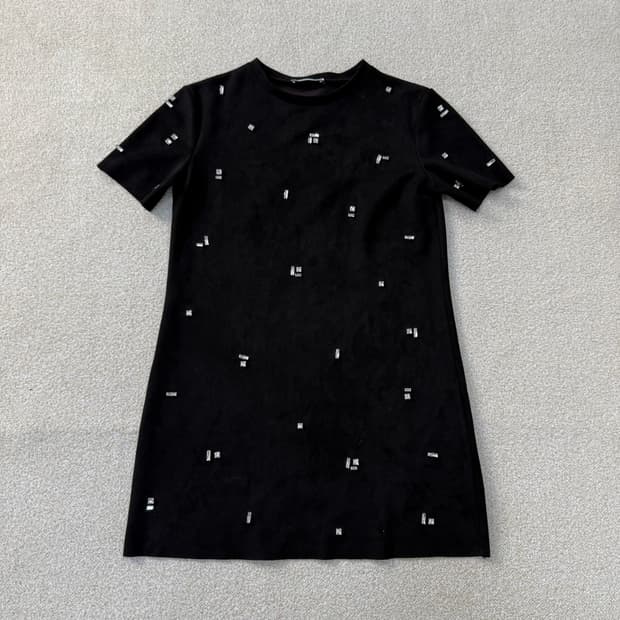 S 자라 스웨이드 미니 원피스 0203T