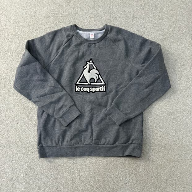 [90] 르꼬끄 여성 빅로고 기모 맨투맨 0114T2