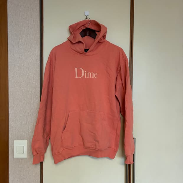 dime 살구색 후드