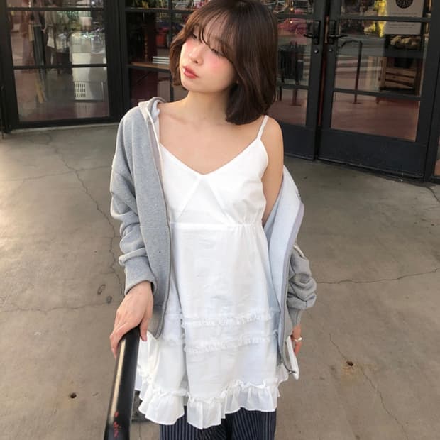 언더비 프릴 캉캉 레이어드 원피스