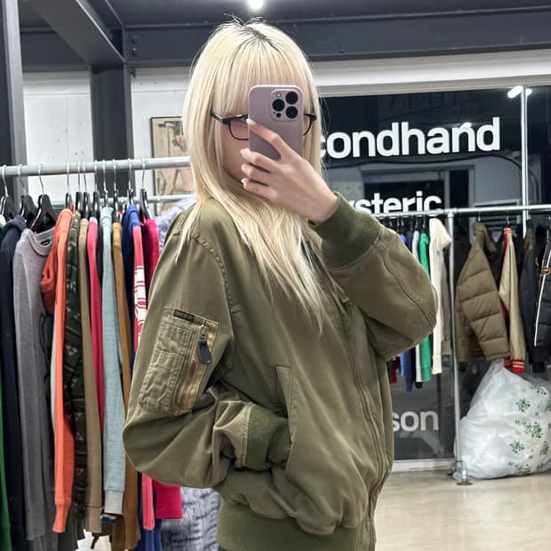 히스테릭 글래머 MA-1 봄버 자켓