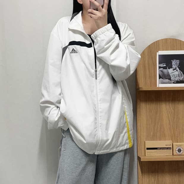 [정품] 아디다스 화이트 그레이삼선 바막 [ 115 ]