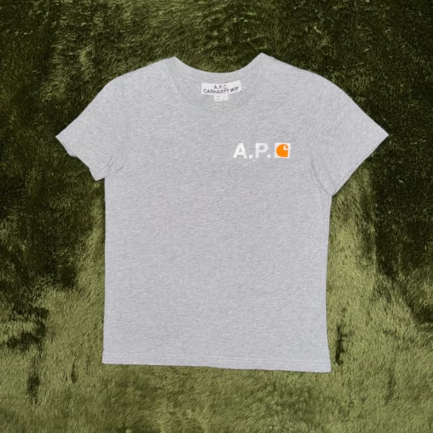 [S] Carhartt WIP X A.P.C. 칼하트 아페쎄 로고 티셔츠