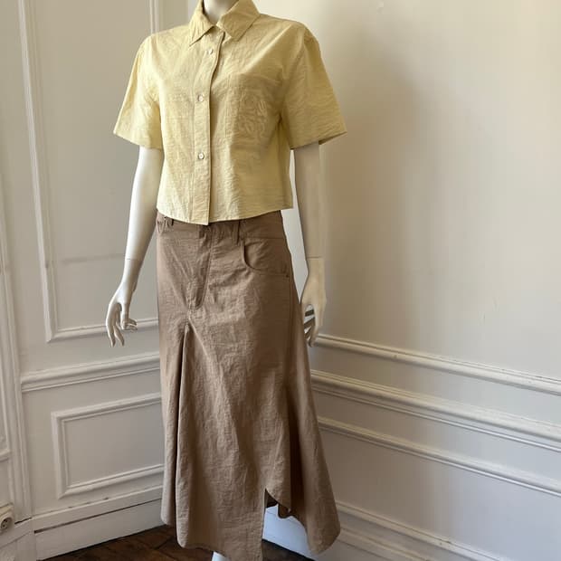 로에베 여름용 자수로고 셔츠+컷치마 loewe