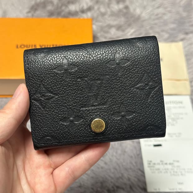 [풀구성] 루이비통 앙프렝뜨 카드지갑 블랙
