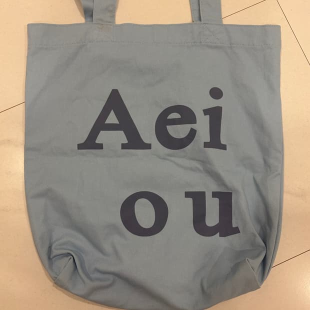 아에이오우 Aeiou 에코백