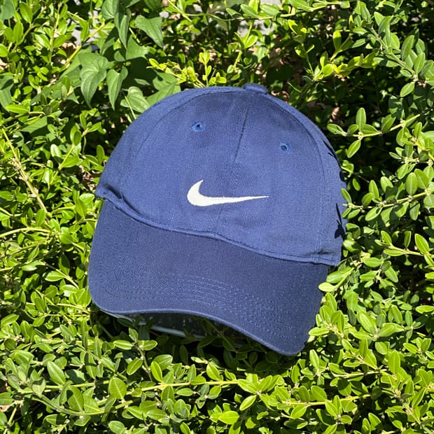 [M] 00s NIKE 나이키 로고 블루 볼캡 모자