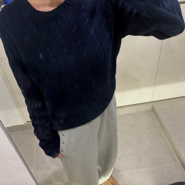 폴로 블루포니 네이비 니트💙🤍💙🤍