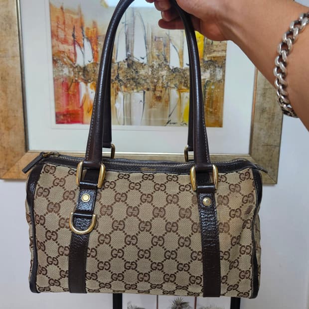 구찌(Gucci) No.130942 빈티지 자가드 미니 보스턴백