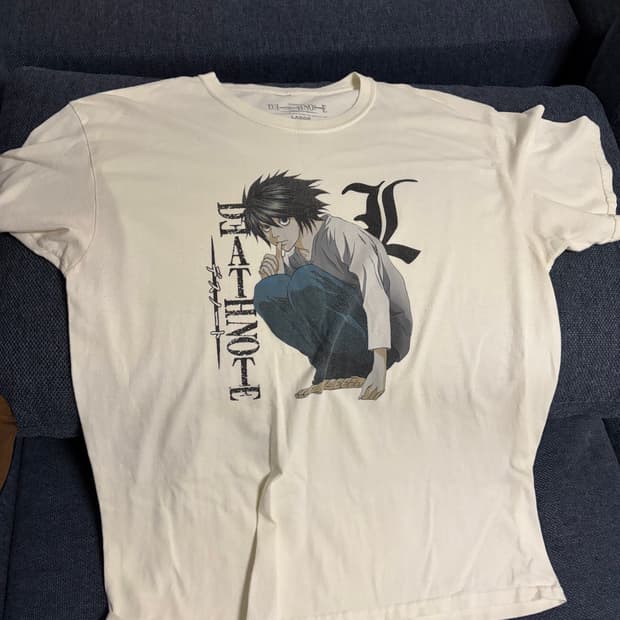 데스노트 애니메이션 빈티지 티