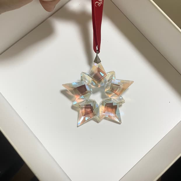 스와로브스키 7.5cm 오로라 오너먼트 장식품