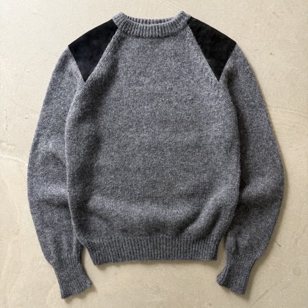 Beams Elbow Patch Wool Knit