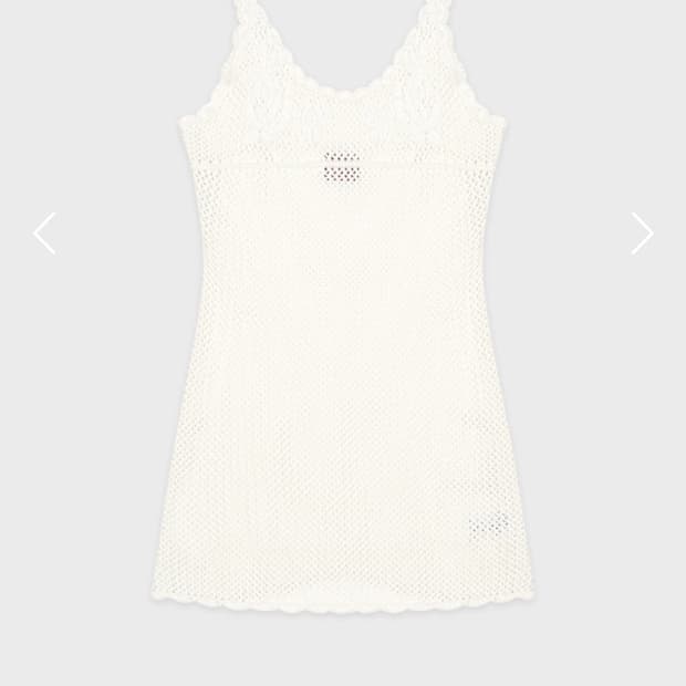 시눈 Rose Embroidered Knit Sleeveless Dres