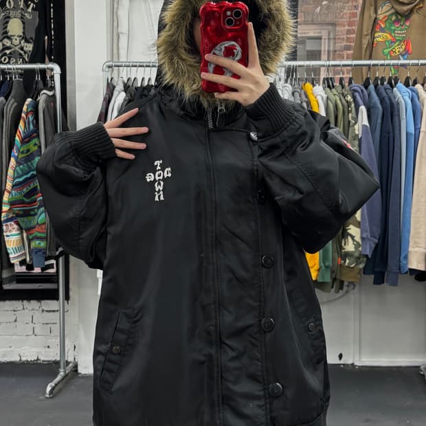도그타운 오리엔탈 N2B 퍼 후드 자켓