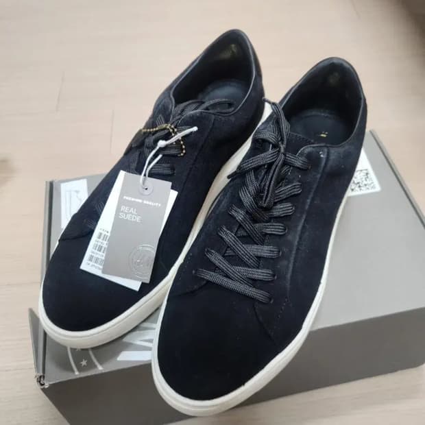 H&M 남성 블랙 스웨이드 스니커즈 270 새상품