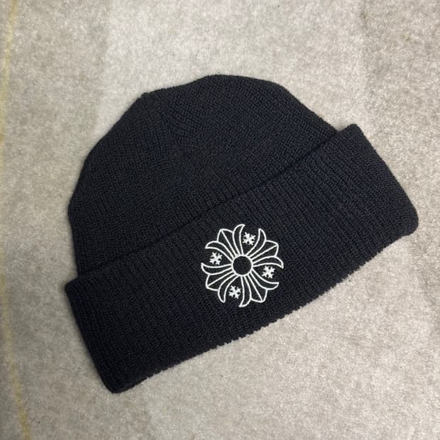 [크롬하츠] 울 비니 블랙 화이트