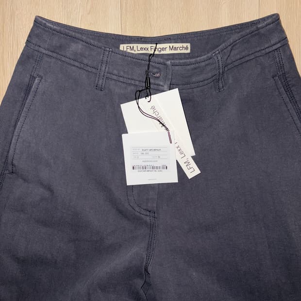 lfm 와이드 코튼팬츠 블루 S