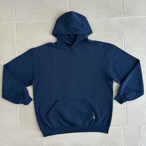 90s 빈티지 러셀 후드 네이비 XL USA