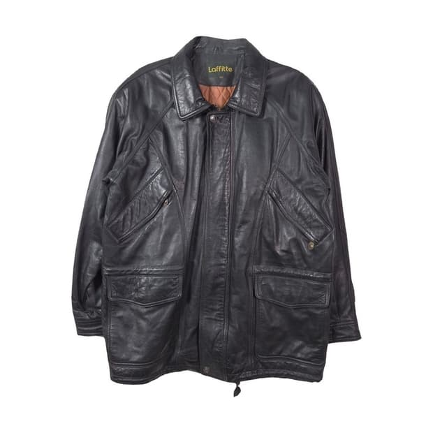 Laffitte 리얼 양가죽 누빔 레더 자켓 L