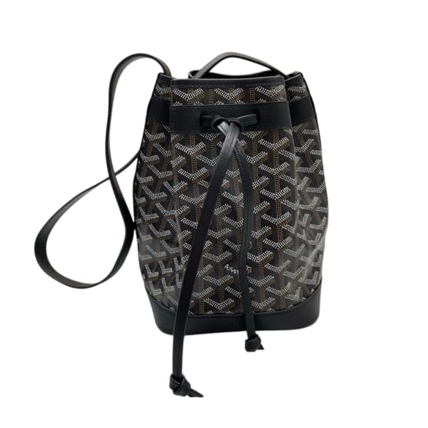 고야드 Goyard 블랙 생루이 패턴 미니 버킷 크로스백