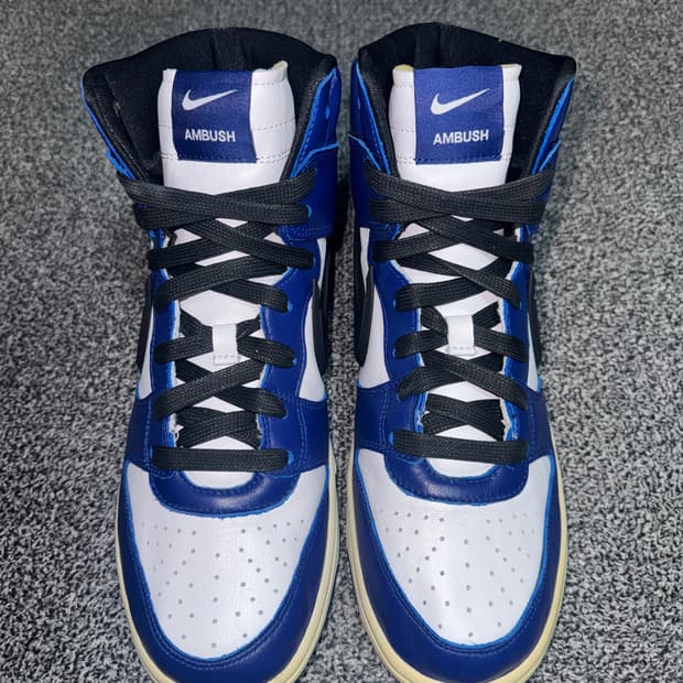 나이키 앰부쉬 덩크 하이 로얄 블루 265