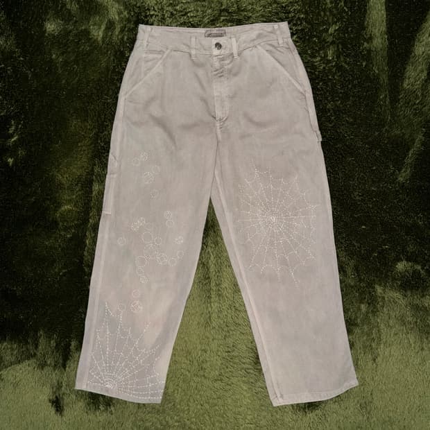 [L] 나이키 라이프 스파이더 웹 사시코 커스텀 카펜터 팬츠