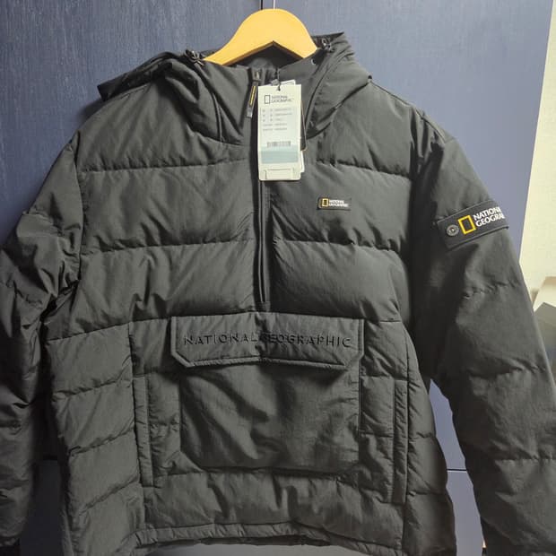네셔널지오그래픽 경량 구스다운 패딩 아노락 L