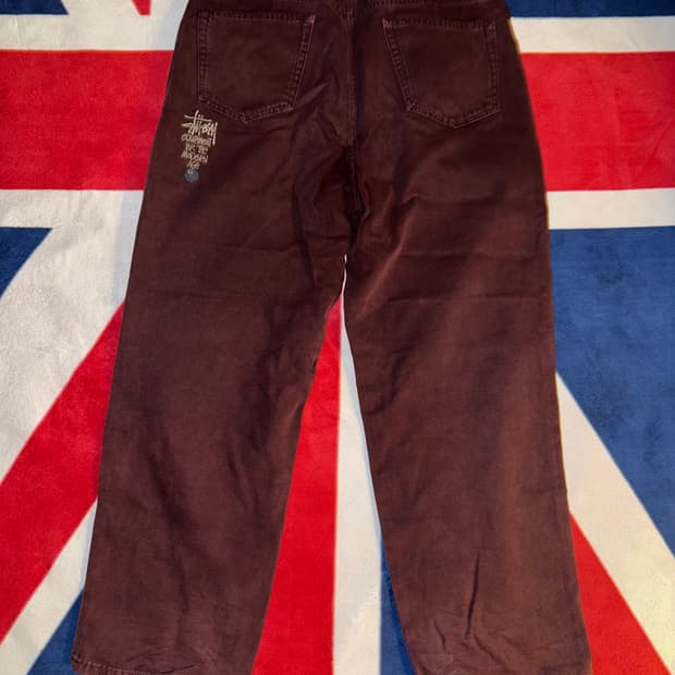 (32) 스투시 워시드 캔버스 빅올진 퍼플