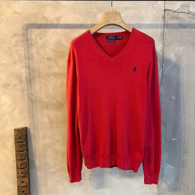 랄프로렌 브이넥 니트 100