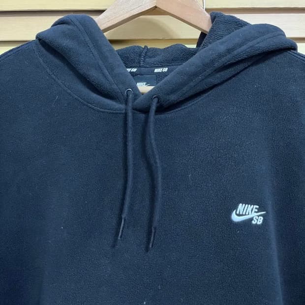 나이키 남성 블랙 후리스후드티셔츠