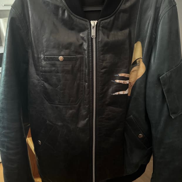 언더커버 2014-15 AW 시즌 holygrace 양가죽 블루종 