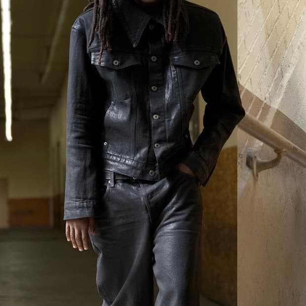 K-two studios waxed denim jacket 왁스 코팅