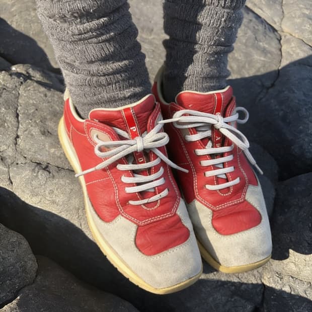 Prada sports Leather Sneakers  Size 36.5