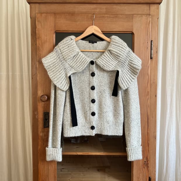 랑방 컬렉션 스팽글 니트 가디건