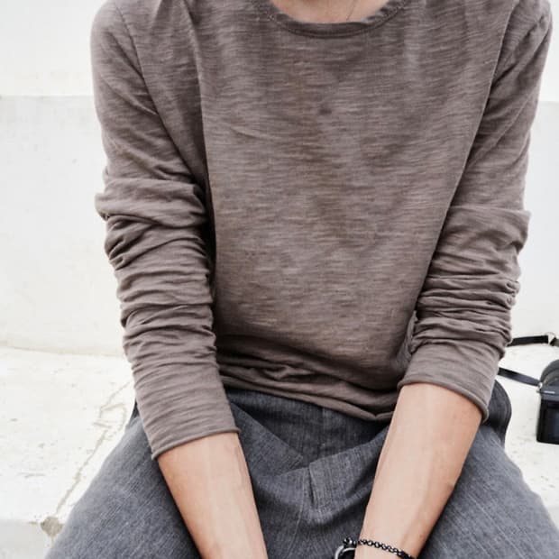 모노프리베 Textured long sleeve