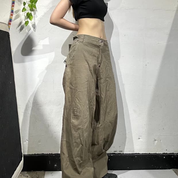 90s 퀵실버 연카키 힙합 팬츠 와이드 팬츠 32
