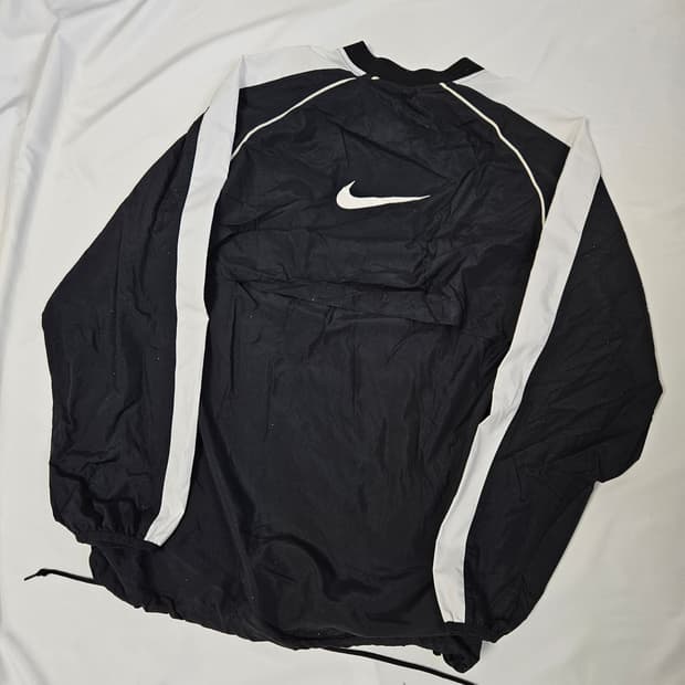 나이키 90s 올드스쿨 스트링 하프집업 아노락 빈티지 바람막이 XL