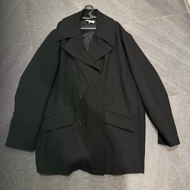 mm6 마르지엘라 블랙더블코트40