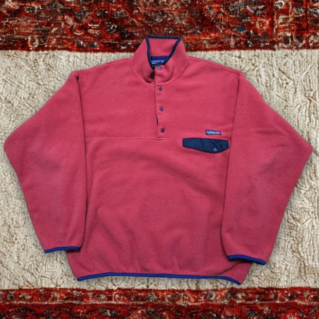 (L)Usa 파타고니아 빈티지핑크 신칠라 플리스 후리스 fleece