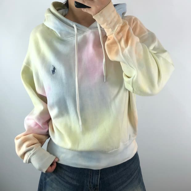[XS] 폴로 타이다이 후드티